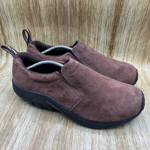 Merrell Jungle Moc Shoes Men\'s Size 13W Brown Suede Slip On Outdoor J65685W
